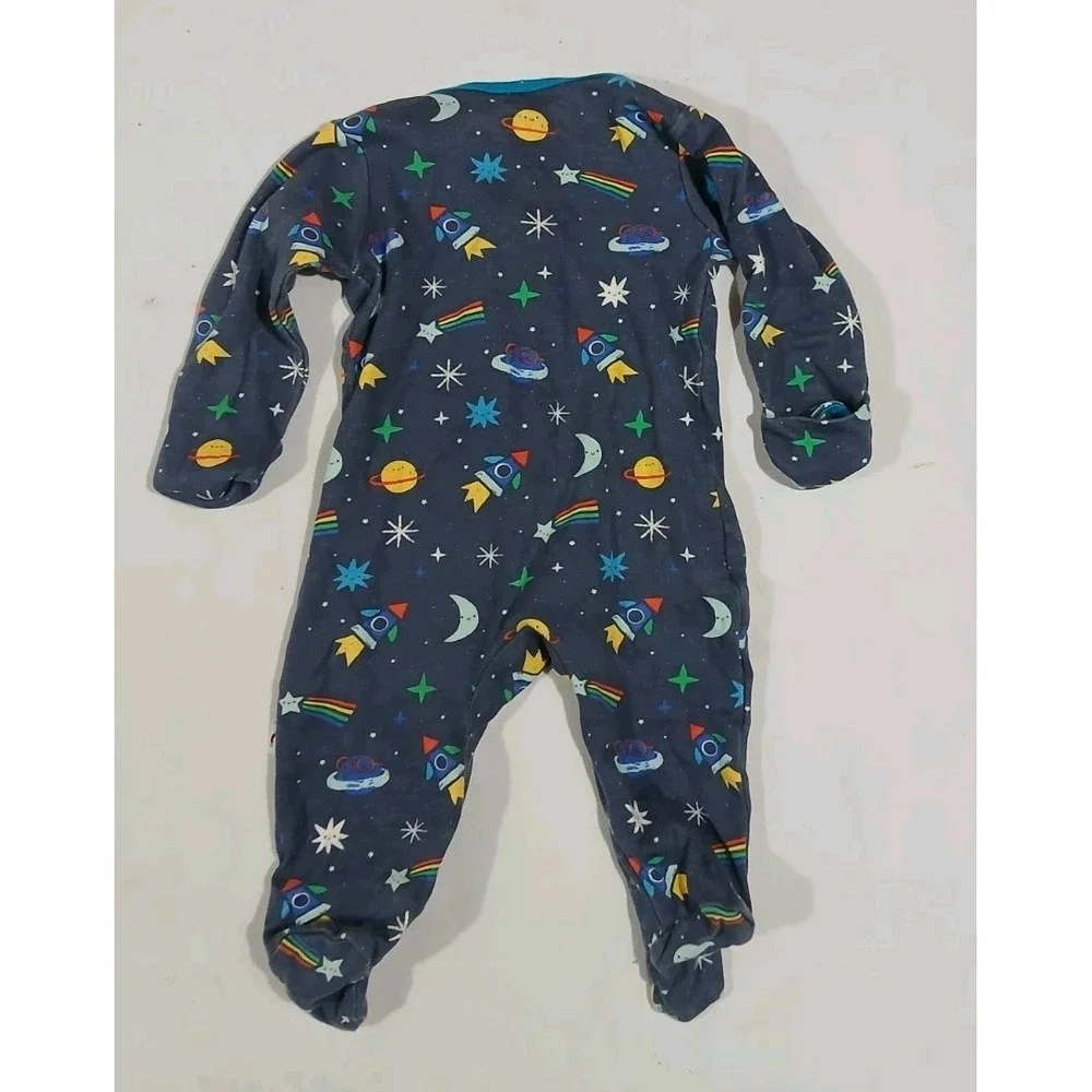 Magnetic Me E=MC2 Solar System Footed Sleeper 0-3 Months 8 to 12 lbs Cotton